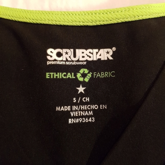 Scrubstar women's size XS or S, black Ethical Fabric, pick size - Picture 6 of 10